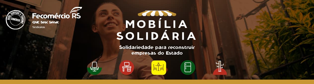 Banner da campanha Mobília Solidária