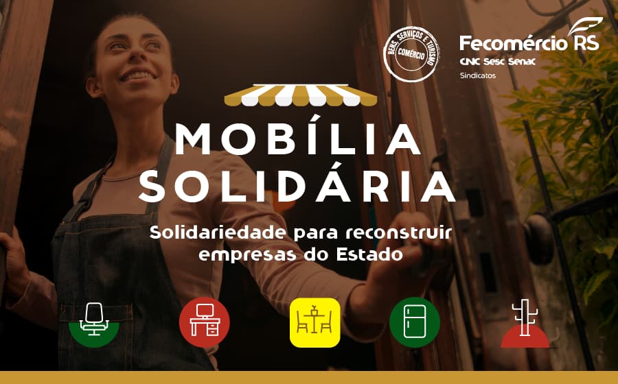 Banner da campanha Mobília Solidária